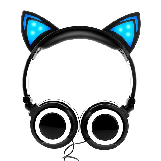 Наушники светодиодные - кошачьи уши CAT EARS- фото 1