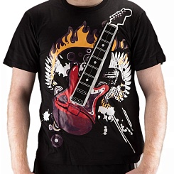 Футболка с игрой на гитаре - фото 2