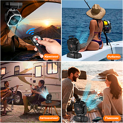 Портативный вентилятор с подсветкой - фото 5