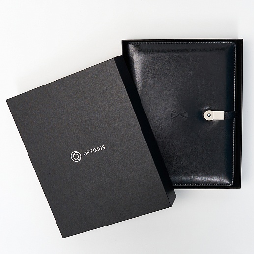 Ежедневник со встроенной зарядкой и флешкой 32 ГБ Оптимус- фото 1