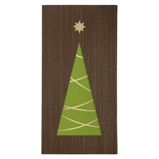 Деревянная открытка Wintry- фото 1