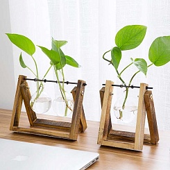 Ваза для цветов в форме колбы - фото 2