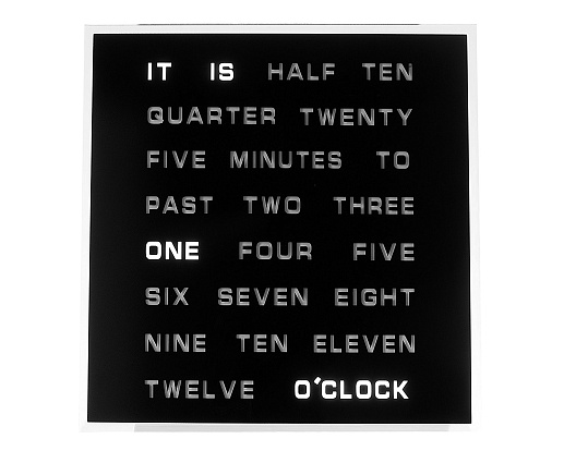 Интерьерные настольные часы QlockTwo- фото 1