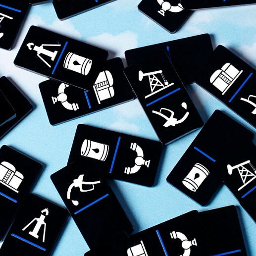 Пластиковое домино с логотипом- фото 1