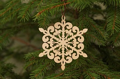 Набор снежинок из дерева Snowflakes - фото 2