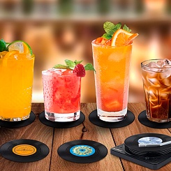 Подставки под напитки в виде виниловых пластинок - фото 7