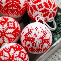 Набор вязаных шаров - фото 3