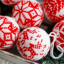 Набор вязаных шаров - фото 2