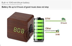 Портативные беспроводные часы - колонка - изображение 2 Портативные беспроводные часы - колонка - фото 2