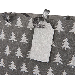 Подарочный новогодний пакет "Серебряное дерево" - фото 3