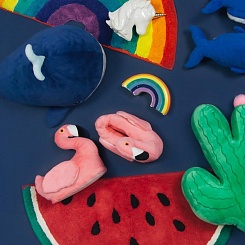 Плюшевые тапочки "Фламинго" - фото 5