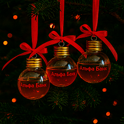 Корпоративные алкошарики для ёлки - фото 2