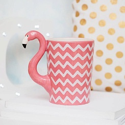 Кружка "Розовый фламинго" - фото 4