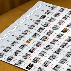 Скретч-постер «100 лучших сериалов» - фото 2