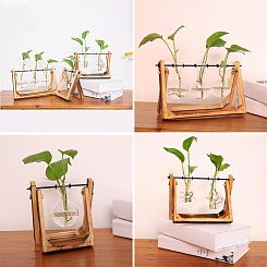 Ваза для цветов в форме колбы - фото 7