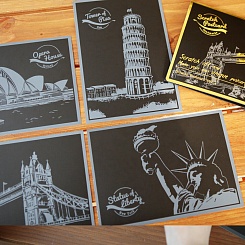 Скретч-открытки ночных городов Night Cities - фото 5