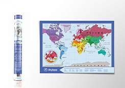 Скретч-карта мира английская - фото 6
