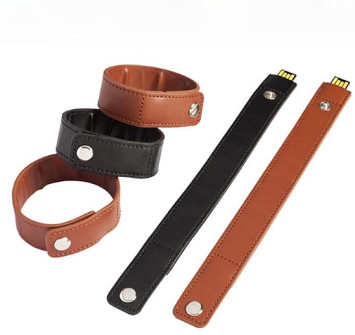 Флешка-браслет из кожи- фото 1