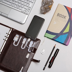 Ежедневник со встроенной зарядкой и флешкой 32 ГБ Оптимус - фото 2