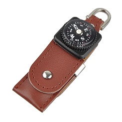 Кожаная флешка с термометром/компасом - фото 3