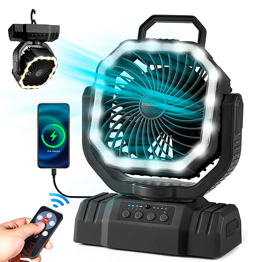 Портативный вентилятор с подсветкой- фото 1