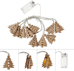 Деревянная гирлянда с логотипом "Новогодние огни" - фото 2