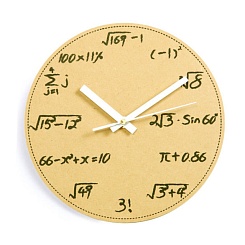 Меловые часы "Математическое уравнение" - фото 2