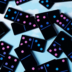 Пластиковое домино с логотипом - фото 3