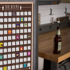Скретч-постер "100 видов пива" - фото 4
