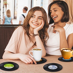 Подставки под напитки в виде виниловых пластинок - фото 4