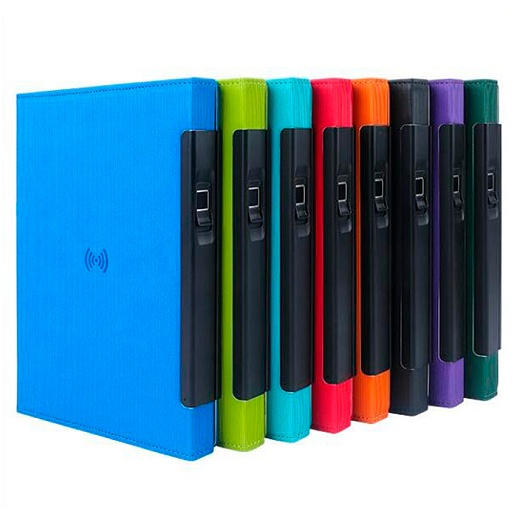 Ежедневник с зарядкой, флешкой и отпечатком пальца Optimus Safe- фото 1