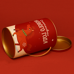 Новогодняя упаковка-тубус для подарков - фото 3