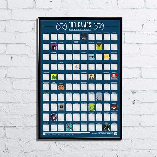 Скретч-постер "100 компьютерных игр"- фото 1