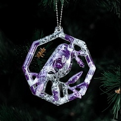 Елочная игрушка из смолы Снегирь - фото 3