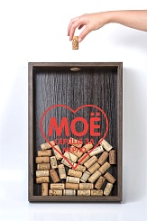 Копилка для винных пробок "Мое сердце за Мерло!" - фото 2