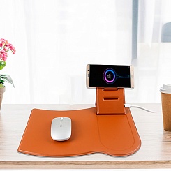 Коврик для мыши с беспроводной зарядкой и подставкой Optimus Pad Top - фото 3