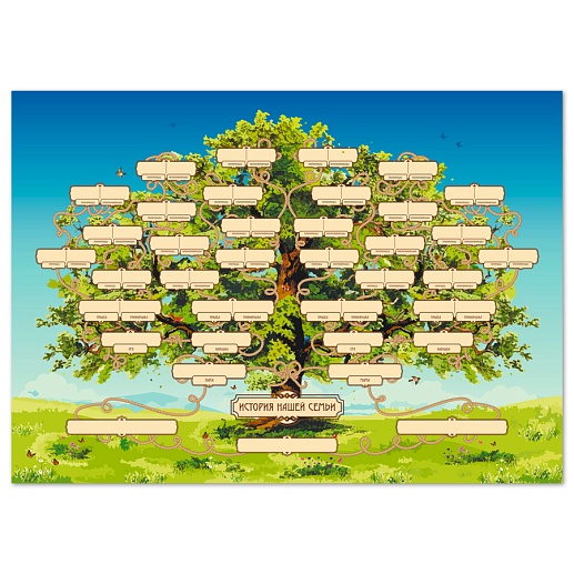 Плакат «Семейное древо» цветной- фото 1