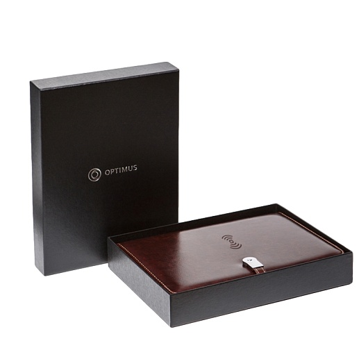 Ежедневник с беспроводной зарядкой Оптимус- фото 1