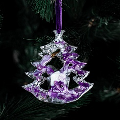 Набор елочных украшений из ювелирной смолы - фото 5