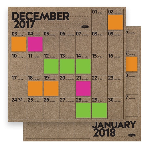 Настенный календарь Cork- фото 1