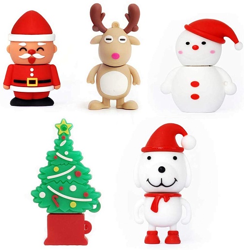Набор PVC флешек Happy New Year- изображение 1 Набор PVC флешек Happy New Year- фото 1