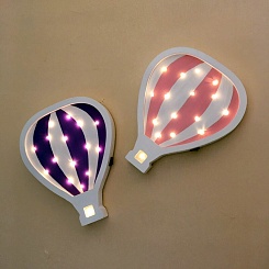 Деревянная LED лампа "Воздушный шар" - фото 7