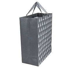 Подарочный новогодний пакет "Серебряное дерево" - фото 2