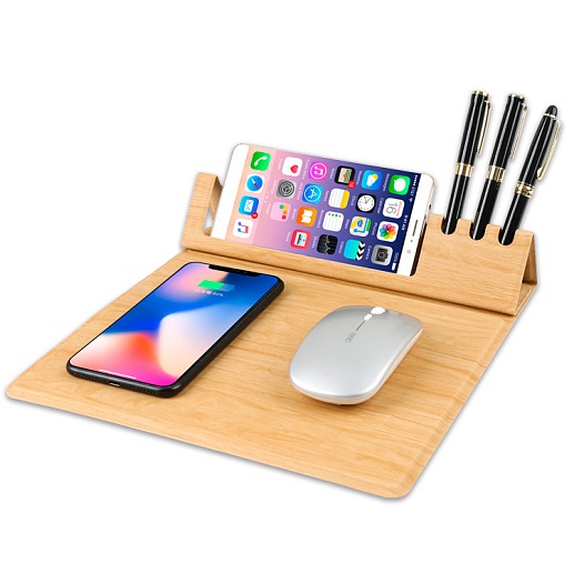 Коврик для мыши с беспроводной зарядкой и органайзером Optimus Pad Pro- фото 1