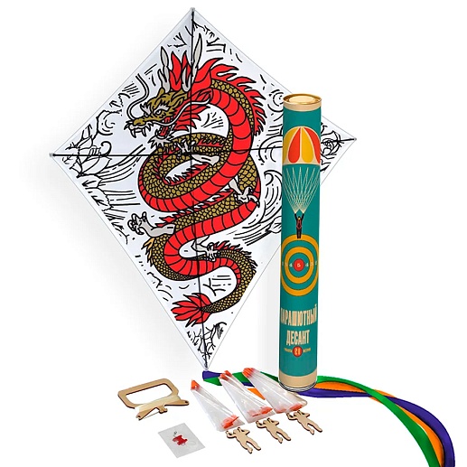 Воздушный змей «Парашютный десант»- фото 1