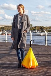 Зонт "Наоборот" с С-образной ручкой - фото 13