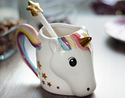 Кружка с ложкой Unicorn - фото 3