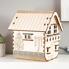 Деревянный 3D светильник-конструктор - фото 3