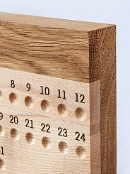 Деревянный календарь с магнитными шариками - фото 3