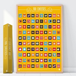 Скретч-постер "100 видов сыра" - фото 3